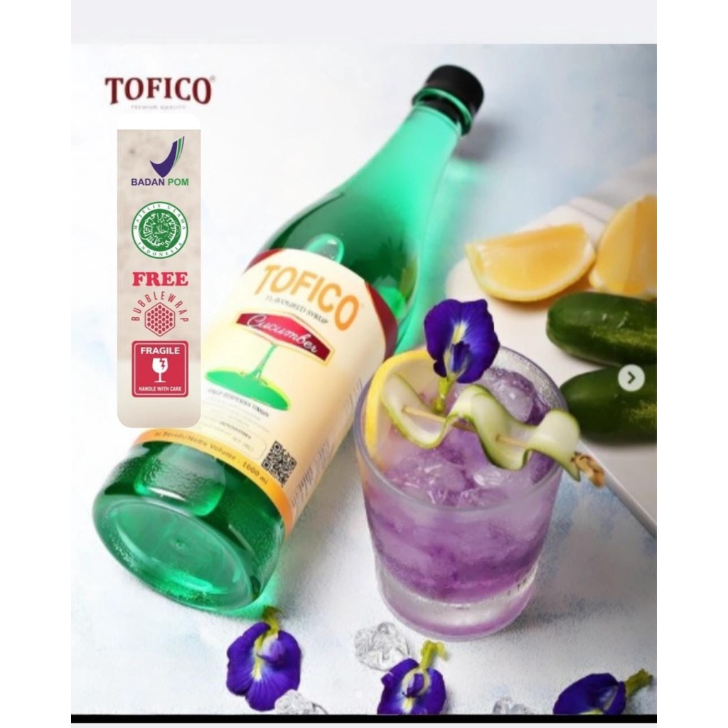 

Tofico Syrup cucumber Natural Flavour 1 Liter Tofico sirup ketimun, mentimun, timun