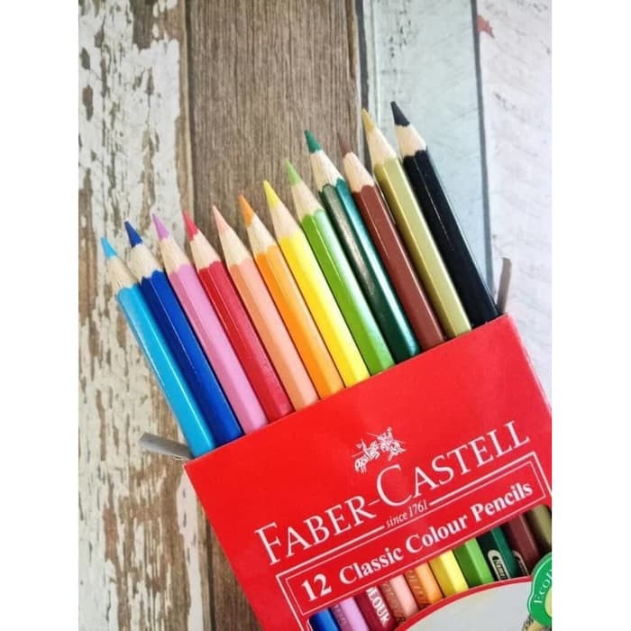 

Pensil Warna Faber Castell 12 Warna Pendek Classic