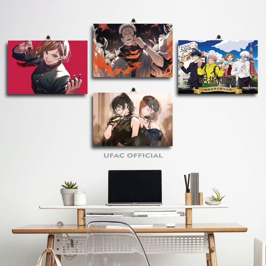 PAJANGAN KAMAR CUSTOM ANIME GAMBAR TOKOH JUJUTSU KAISEN 20X30 BFCZA/ZZK3M/ DEKORASI KAMAR CUSTOM FOT