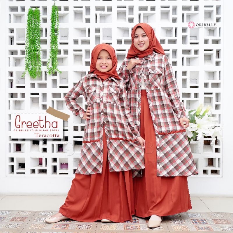 GREETHA BY ORIBELLE  || TUNIK SET HIJAB &amp; OUTER