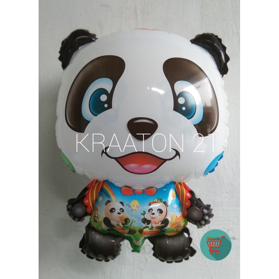 Balon Karakter Anak Panda / Balon Helium Panda / Balon Terbang Anak / Balon Gas / Balon Grosir
