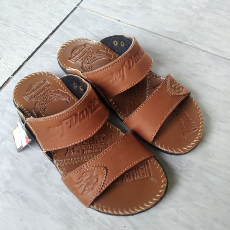 sandal kulit asli ban 2 kulit asli