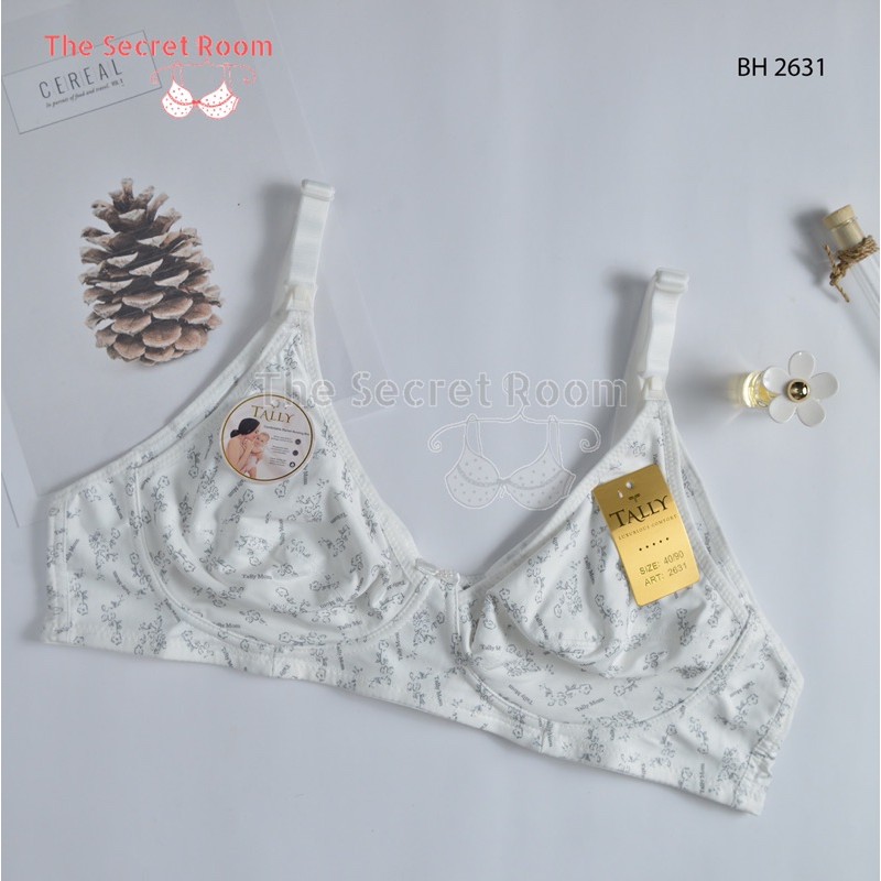 TALLY BRA BH MENYUSUI 2631 I CUP B BESAR I TANPA KAWAT I TANPA BUSA | SIZE 36-42