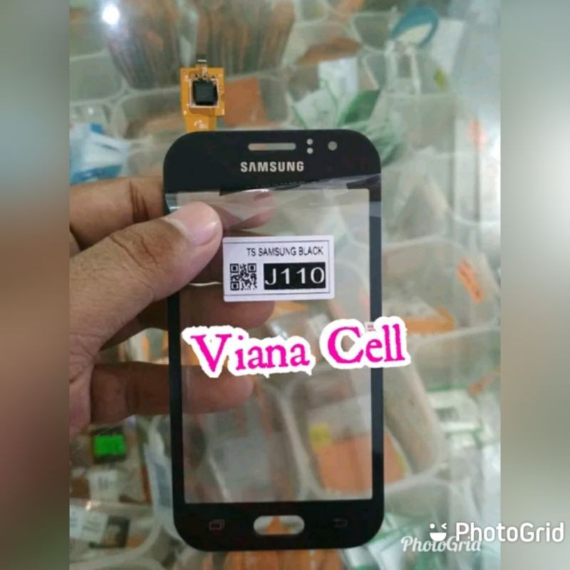 TOUCHSCREEN LAYAR SENTUH TC TS KACA DEPAN LCD SAMSUNG J1 ACE J110 J110F ORI