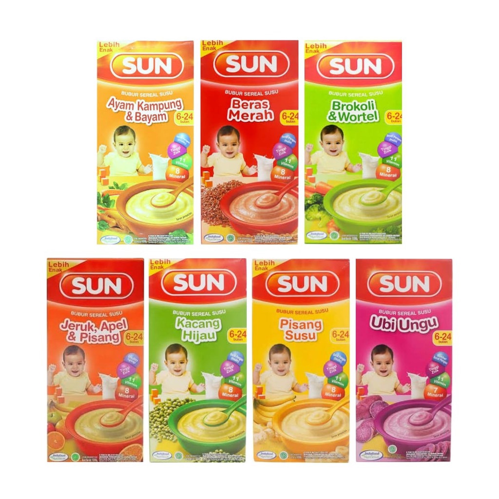 SUN BC BUBUR SEREAL MPASI 6+ ALL VARIAN 120GR