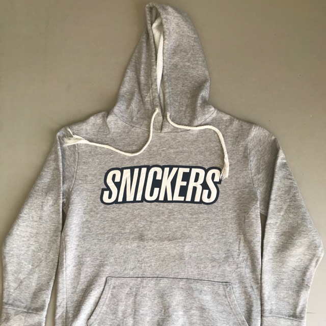 snickers hoodie grey