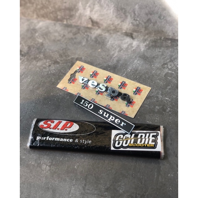 Emblem Set Vespa Super Original