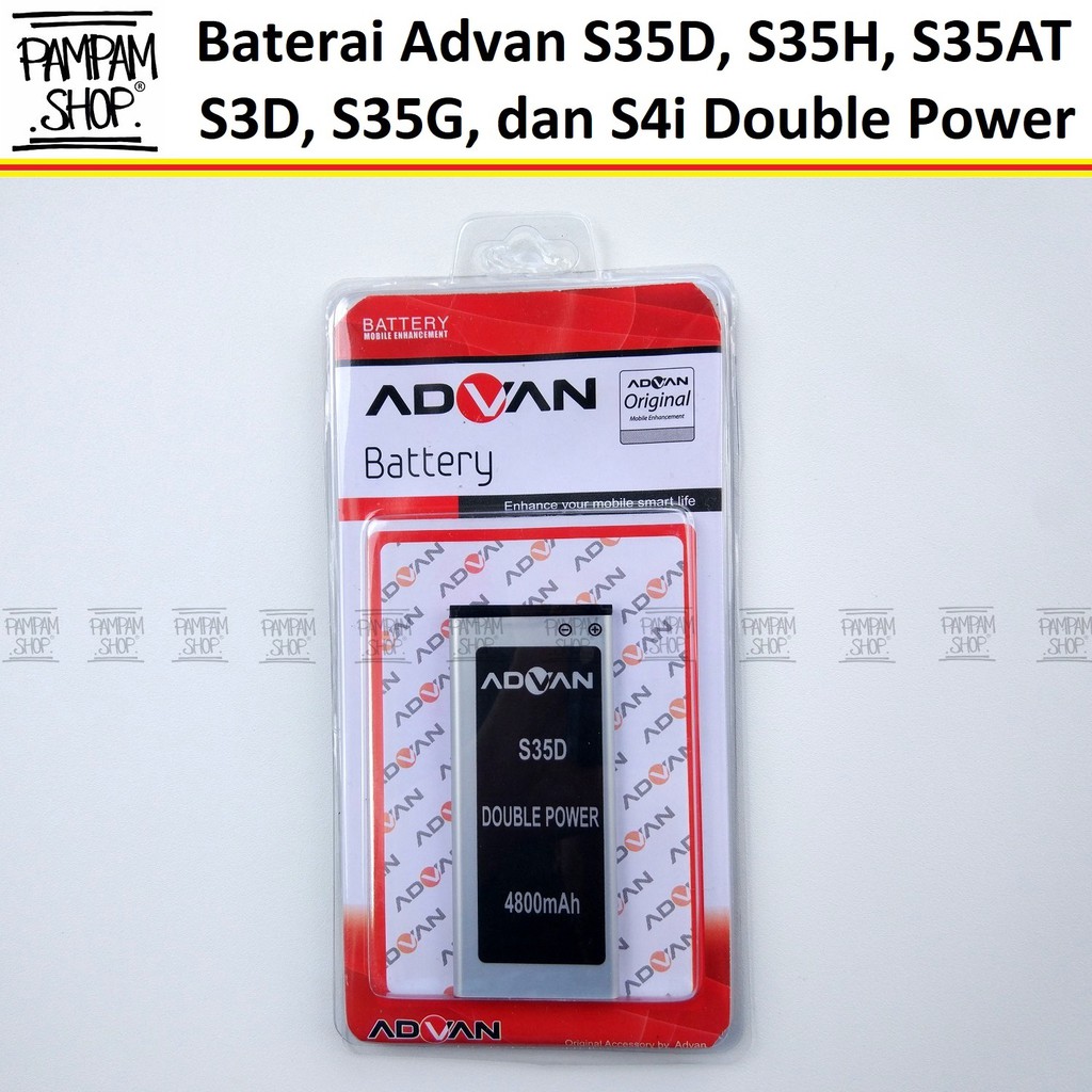 Baterai Advan S35D S4Z Plus S4Z+ S35H Original Double Power | Batre, Batrai, HP Advance, S35 D