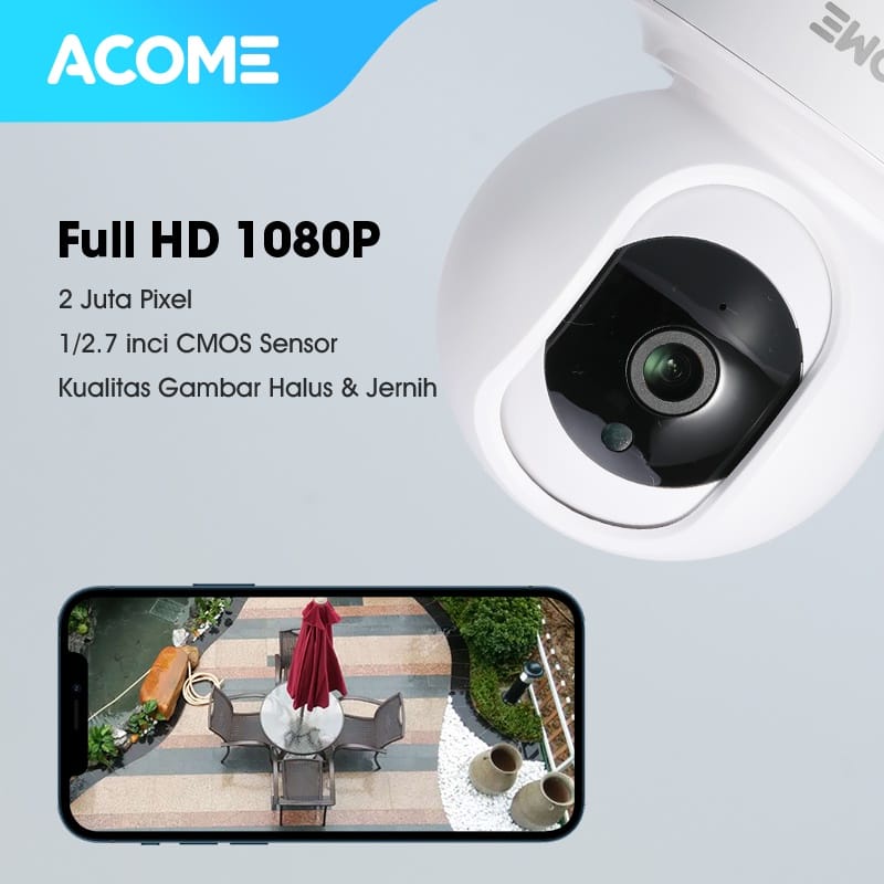 B_  CCTV ACOME FULL HD 1080P No Blind Spot Audio 2 Arah Dalam Ruang APC03