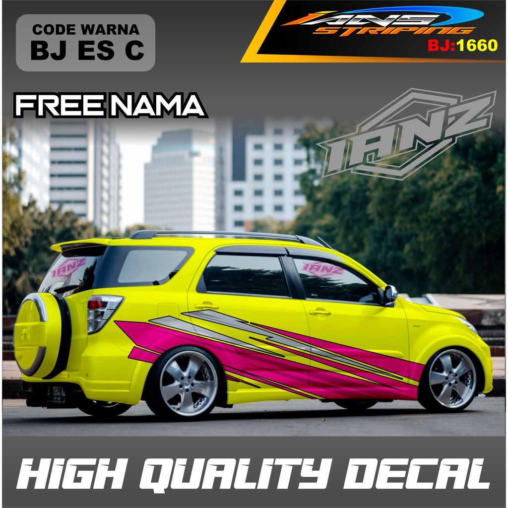 STIKER VARIASI MOBIL TERIOS / VARIASI STICKER DECAL MOBIL AVANZA XENIA INNOVA / DECAL STIKER GRAND LIVINA / STIKER MOBIL