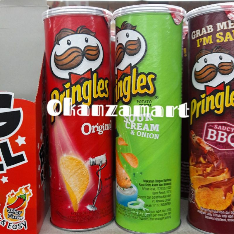 

Pringles Potato Chips Original/Sour Cream & Onion/Saucy BBQ/Salt & Seaweed/Hot & Spicy 107gr