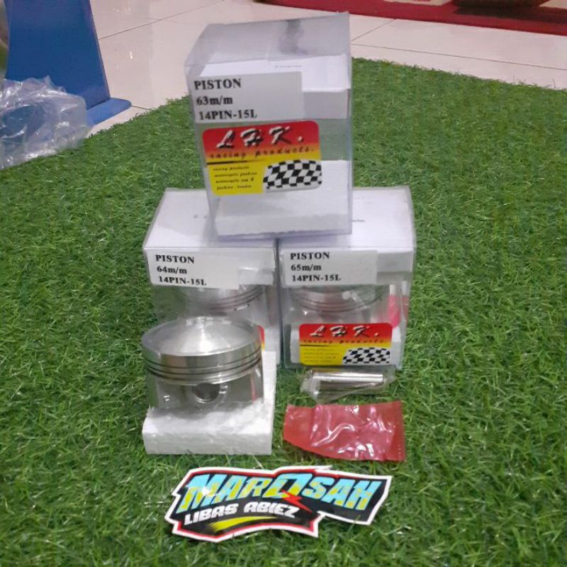 Piston LHK 58 59 60 61 62 63 64 65 66 67 68 pin 14 set ring piston LHK pin 14 marqsah racing shop-1