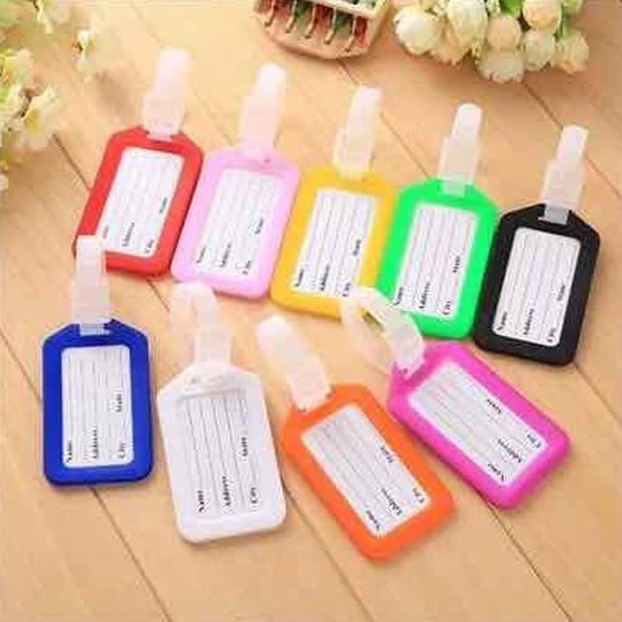 New Travel Luggage Tag Name Tag Gantungan Untuk Di Koper Tas Anda - Random Tag Murah