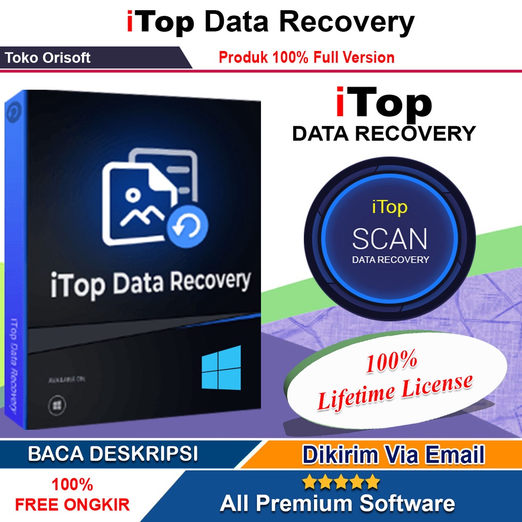 iTop Data Recovery Pro Versi 2022 Lifetime Full Version + Video Instalasi