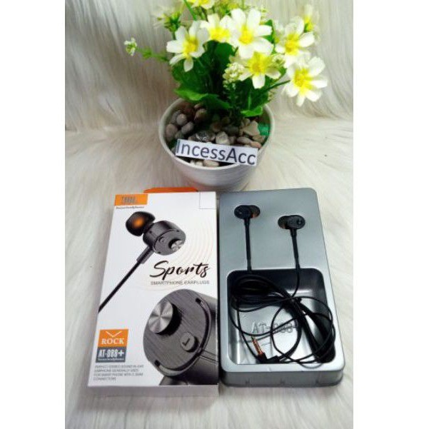 HEADSET JBL AT-088+ SUPORTY BASS IN EAR ROCK EARPHONE DESIGN SMARTPHONE EARPLUG MIC