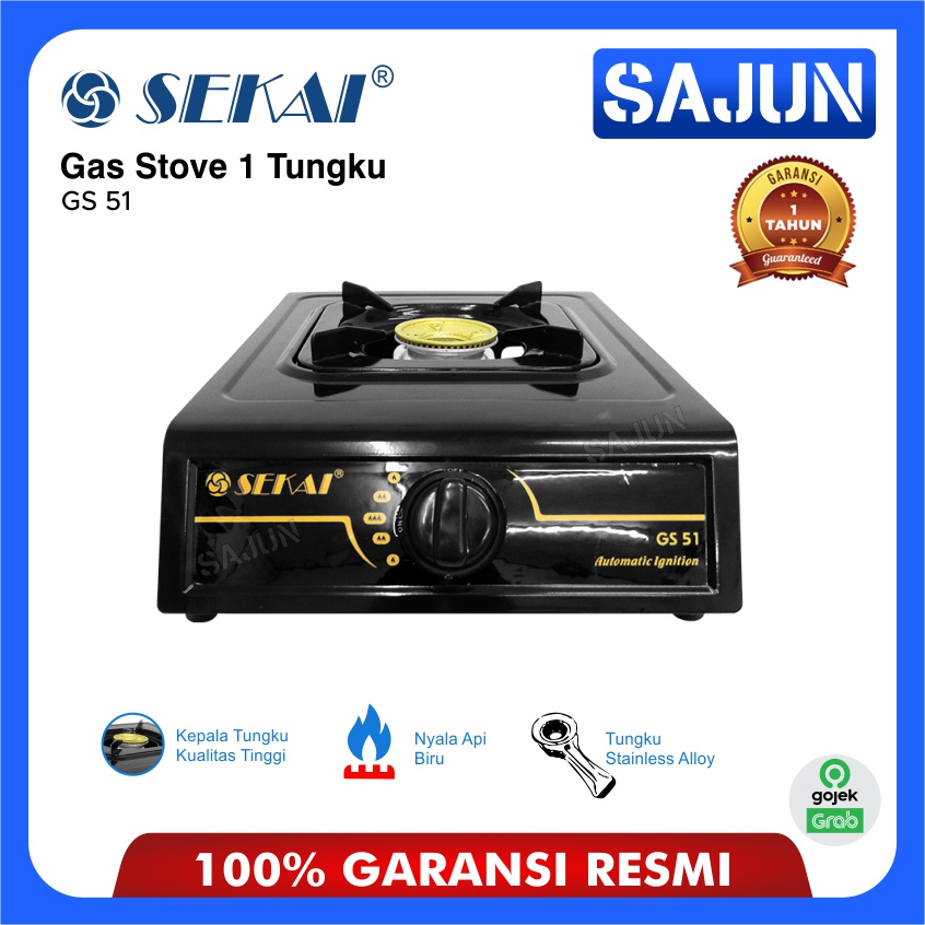 SEKAI Gas Stove GS51 Kompor Gas 1 Tungku GS-51