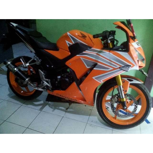Cover/Kondom Shock Upside Down Utk Byson,Vixion,Megapro,Tiger,Cb150R - Orange