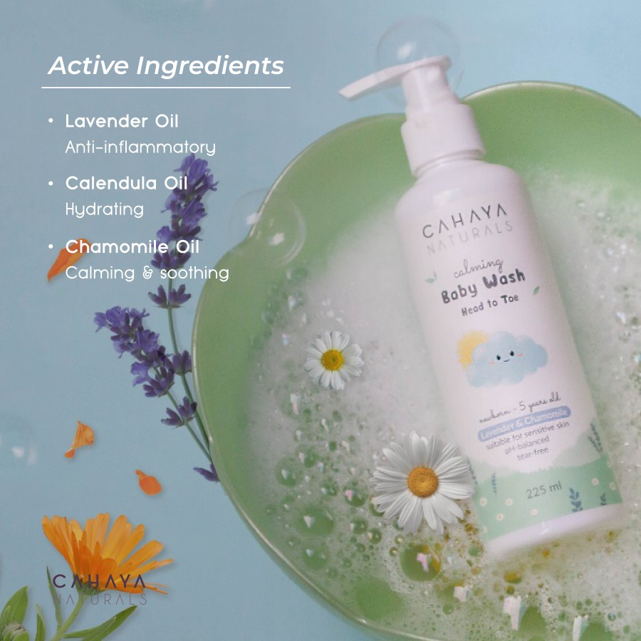 Cahaya Naturals Calming Baby Wash Head to Toe 225ml