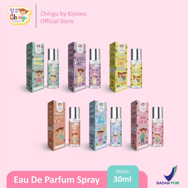 EAU DE PARFUM KIYOWO CHINGU X YEPPU SPRAY BULAT 30ML