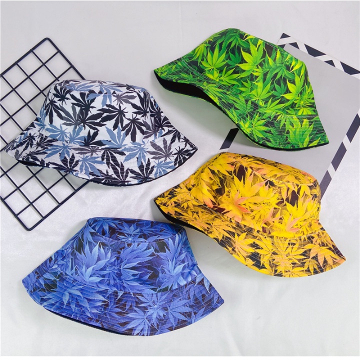 hat for wome and man leaf fisher beach hat fishing hat fashion bucket hat