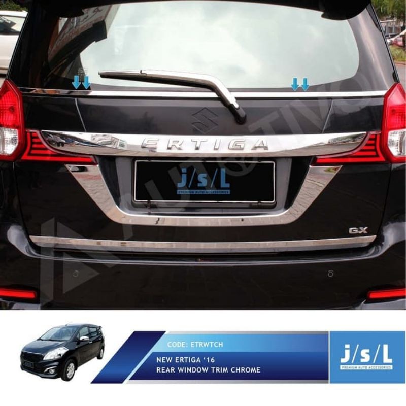 New Suzuki Ertiga List Kaca Kaca Belakang JSL/Rear Window Trim Chrome