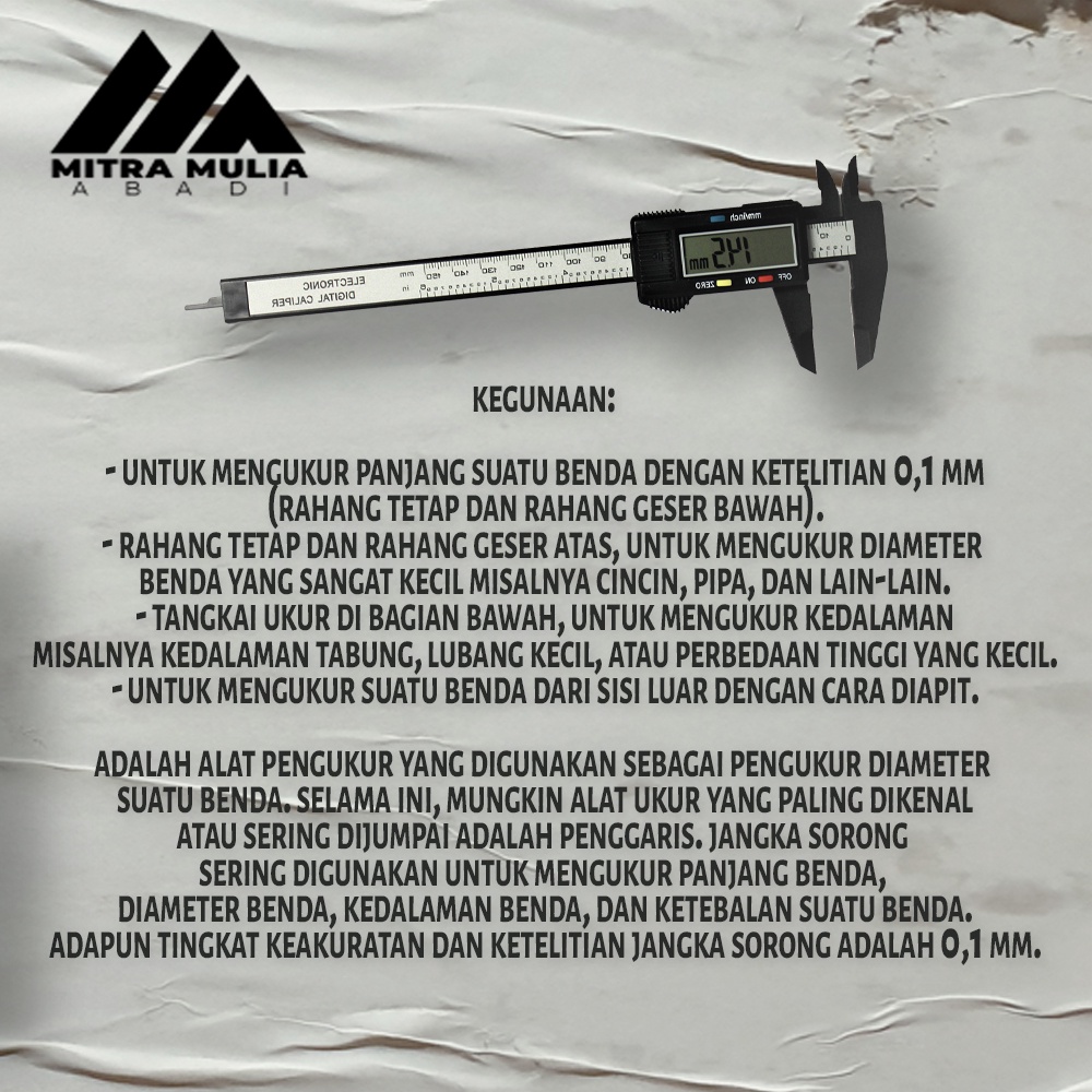 Jangka Sorong Digital I Jangka Sorong Sigmat Digital Vernier Caliper