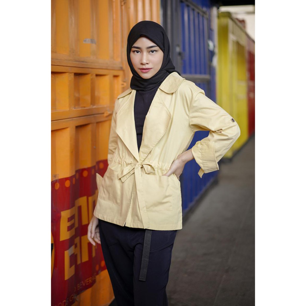 JANE COLLECTION || Outer Wanita Cardigan Lengan Panjang Korea Greenwich Parka Jaket Parka Kekinian Ootd XL Bigsize