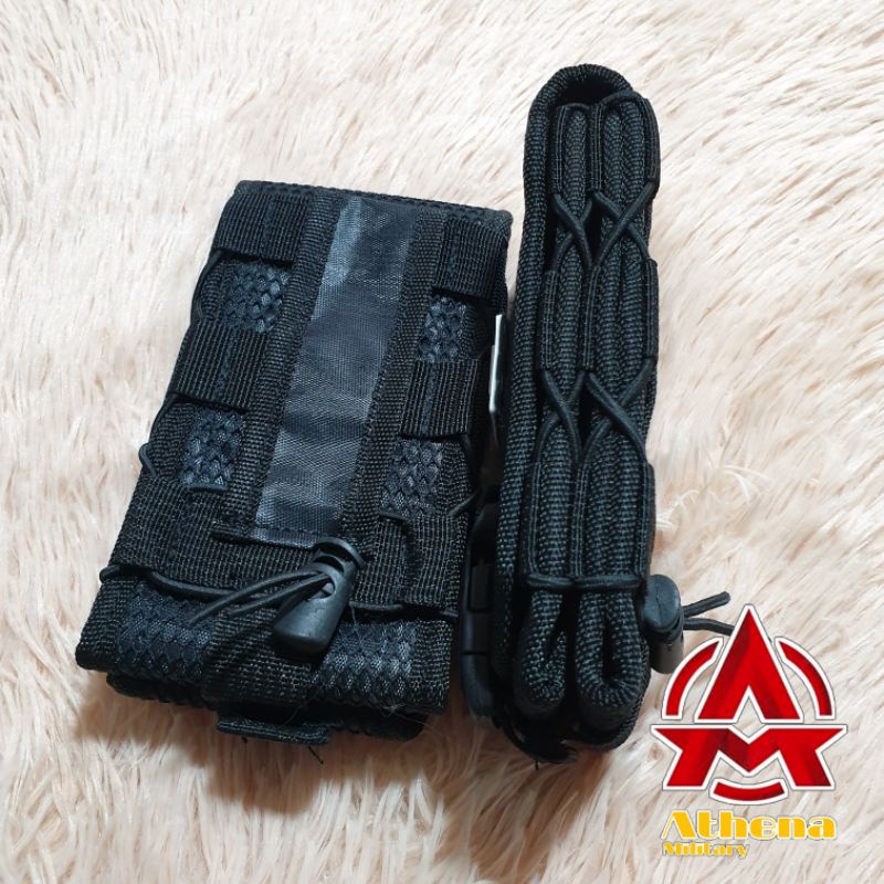 Sarung hp 6,9 inch dual slot model perekat bahan cordura