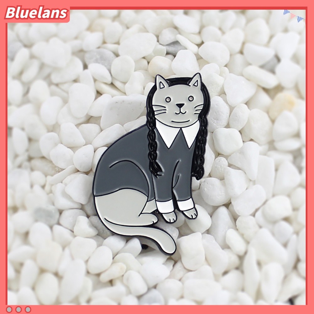 Bros Pin Enamel Bentuk Kucing Lucu Untuk Dekorasi Pakaian