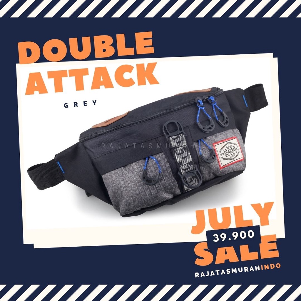 RTM - Tas Selempang Gear Bag - Authentic Double Attack Waistbag -13083