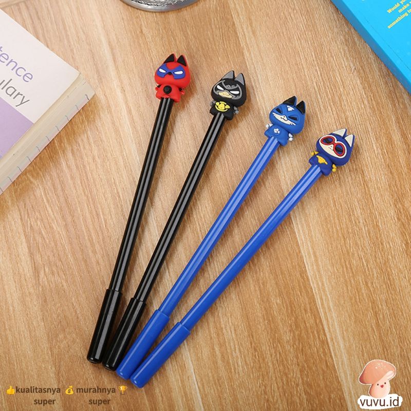 

Pena Unik Model Pahlawan Kucing Pulpen Hero Cat Bolpen Gel /Pulpen Lucu