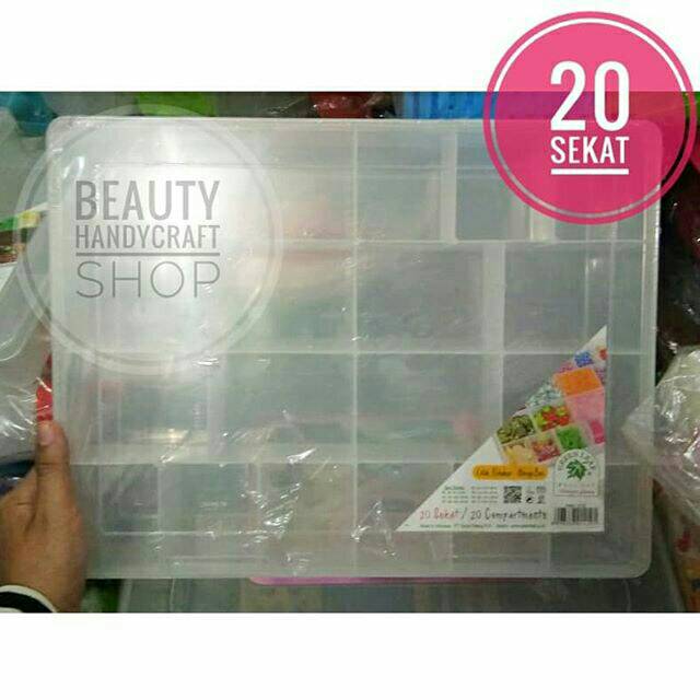 Storage box super jumbo 20 sekat box aksesoris pernakpernik