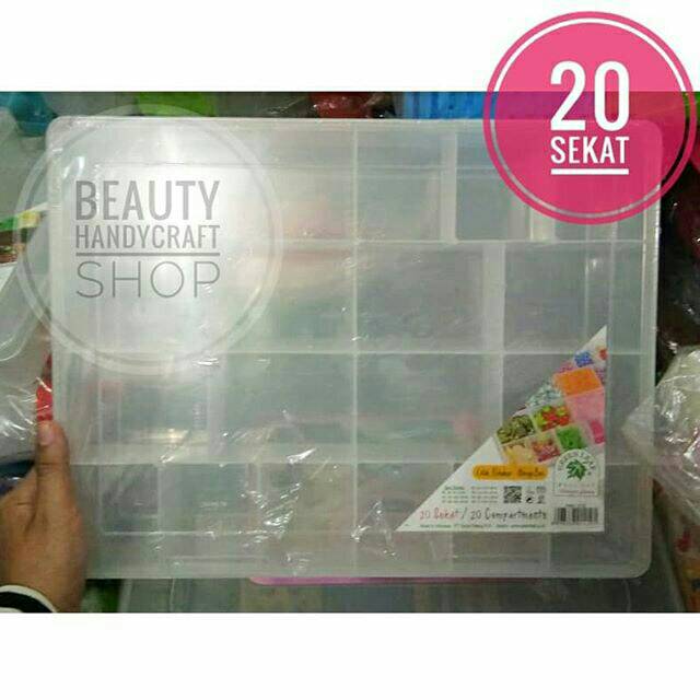 Storage box super jumbo 20 sekat box aksesoris pernakpernik