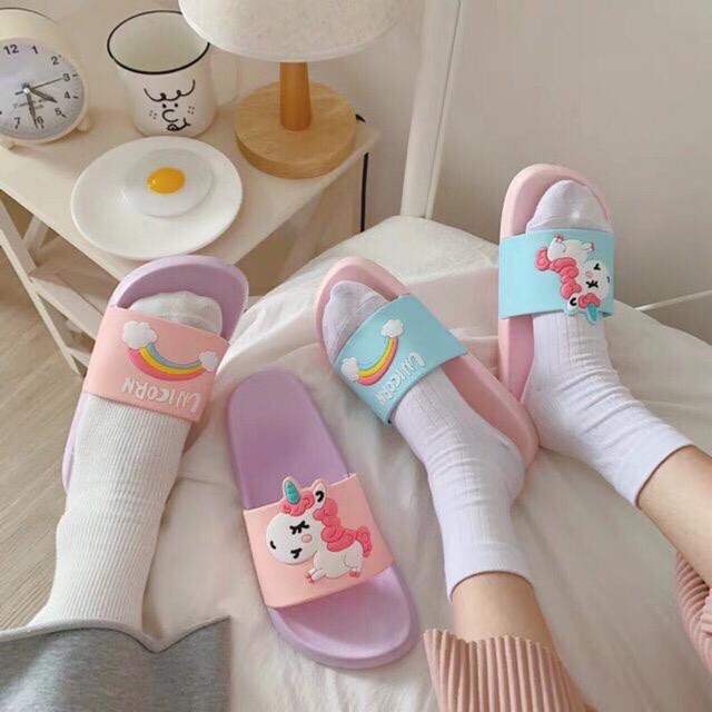 sandal unicorn / unicorn flippers