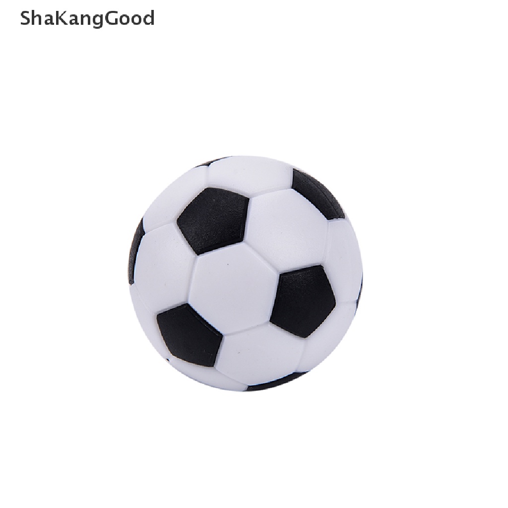 Skid 4pcs Bola Foosball 32mm Bahan Plastik Warna Hitam &amp; Putih