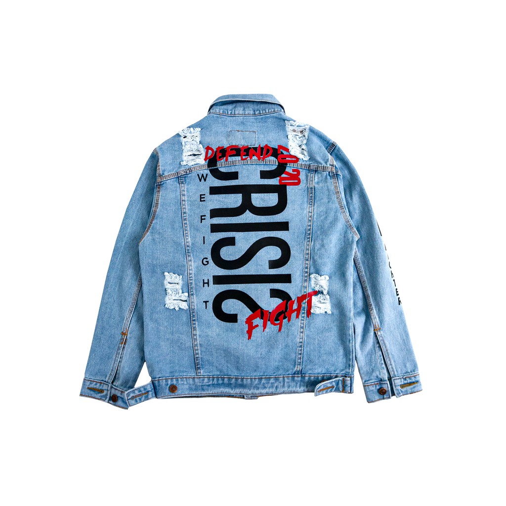 

Papago - Jaket Jeans Pria - Jaket Denim Sablon - Crisis