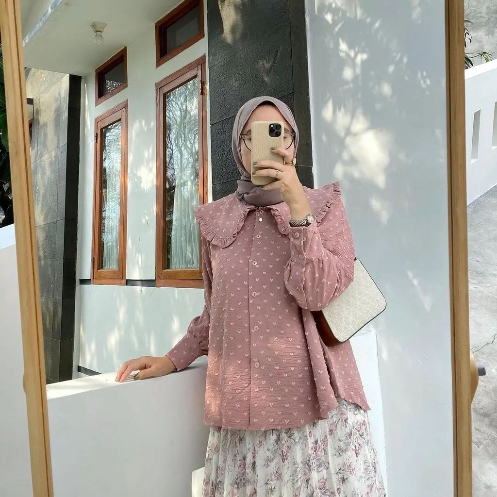 OUTFIX BLOUSE URAGIRI AIRFLOW PREMIUM HIGH QUALITY100% ORIGINAL100%