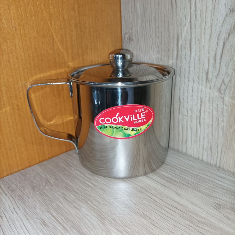 Mug Tutup Stainless CookVille/Mug Tutup Korea