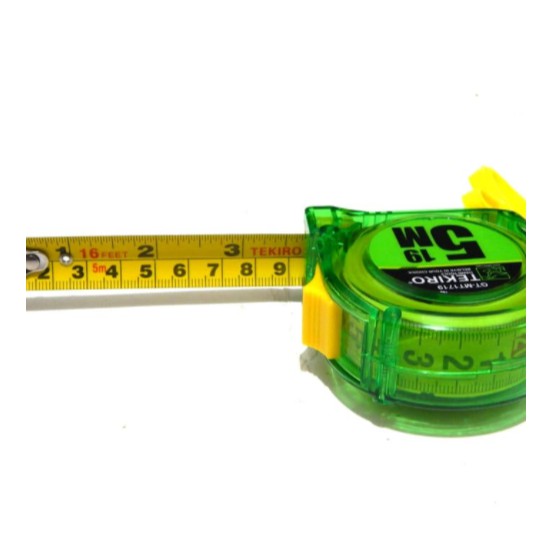 Tekiro Meteran Transparan 5 Meter / Measuring Tape 5 Meter / Rol Matic Meter