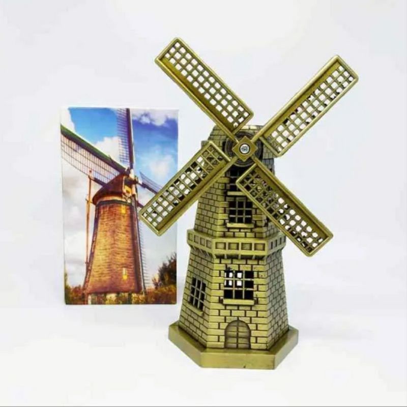 MINIATUR HOLLAND C NETHERLANGISH WINDMILLS MINIATUR PAJANGAN HIASAN PATTON_SCARLETT