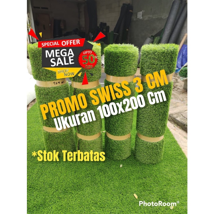 Jual Karpet Rumput Sintetis Roll X Cm Tebal Mm Tipe Swiss Shopee Indonesia