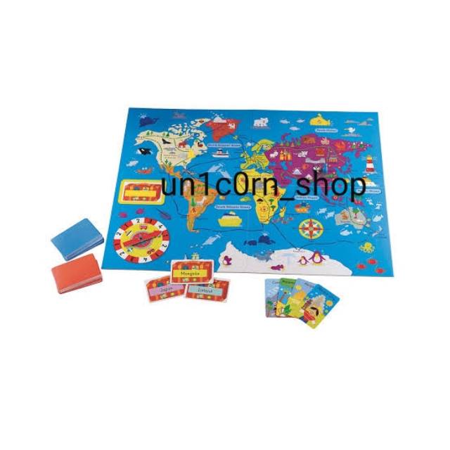 Mainan puzzle susun ELC puzzle travel to the world