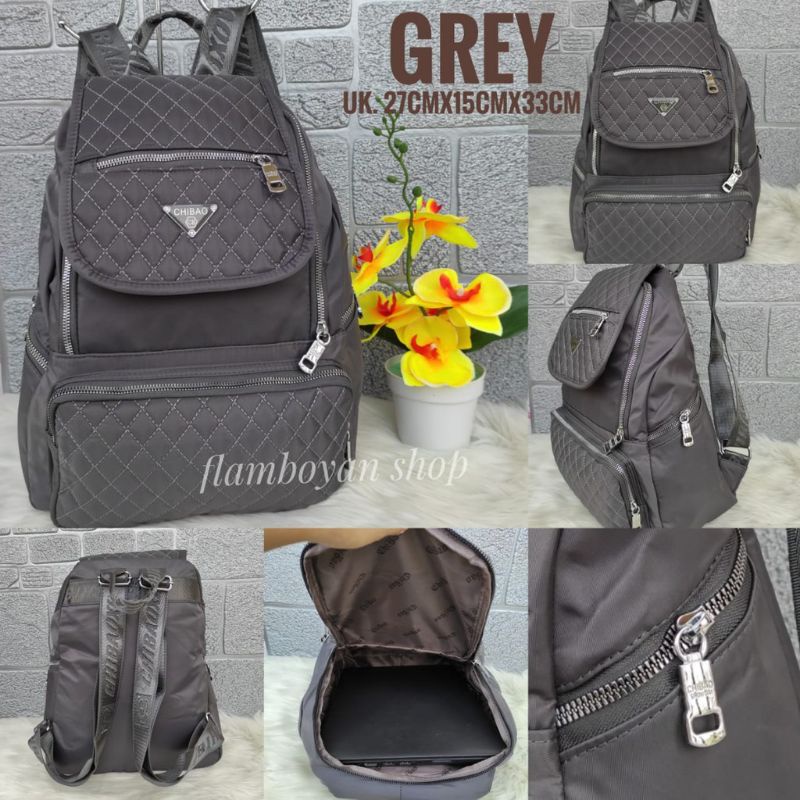 ORIGINAL Tas Ransel Chibao Laptop Wanita Import KOREA Tebal Anti Air Best Seller Terbaru