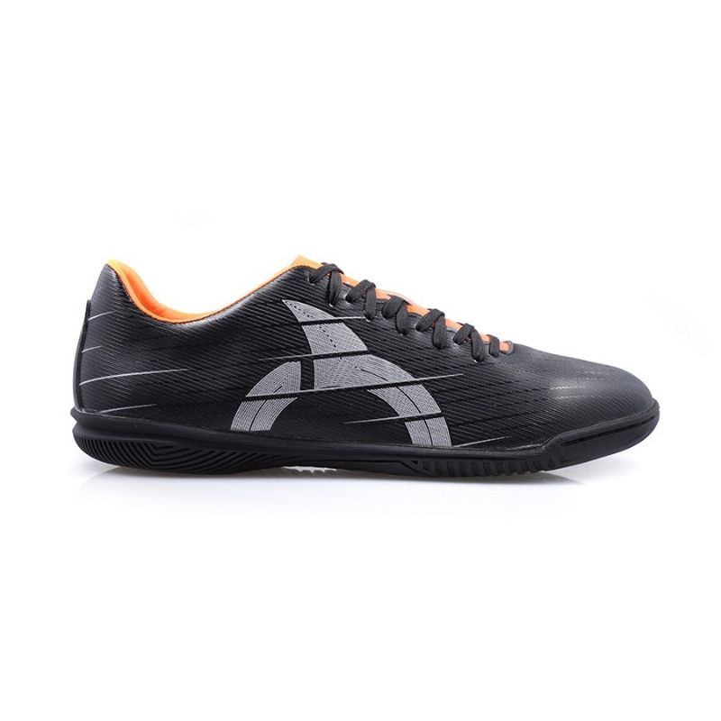 Ortuseight Sepatu Futsal Raptor In Black/Silver/Ortrange