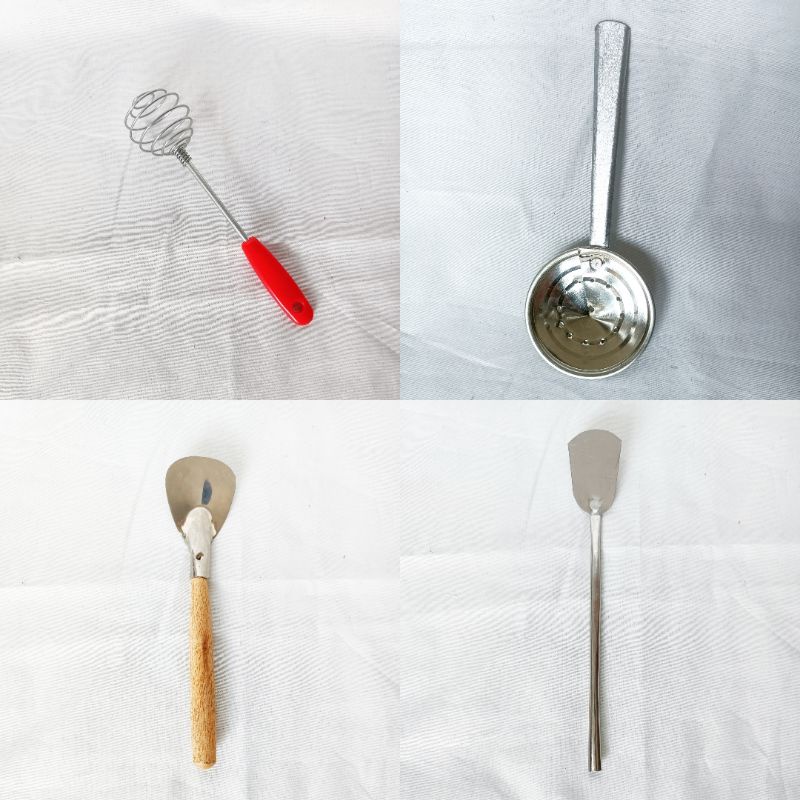 Mainan Alat Masak Anak Cutik Susuk Spatula Sutil Sodet Serokan Kocokan Telur Mini Masak Masakan Kitc