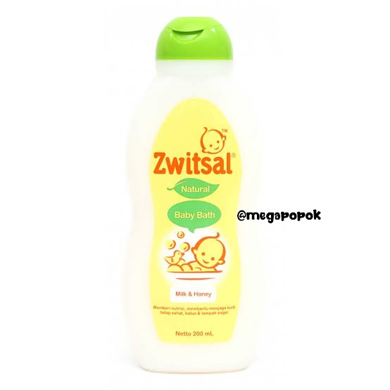 Zwitsal Natural Rich Honey Baby Milky Bath 200ml/47507/megapopok