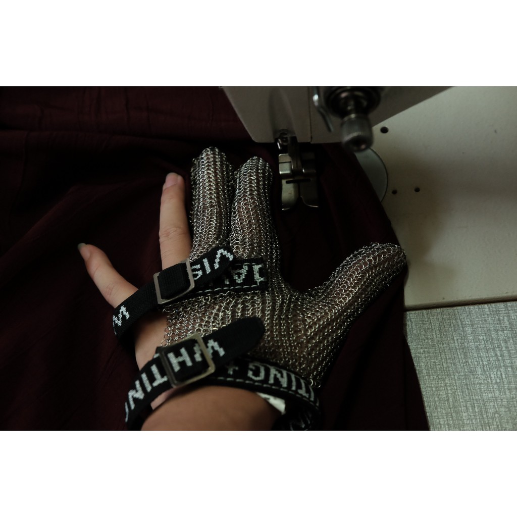 Sarung Tangan Baja 5-Jari atau 3 Jari /  Stainless Metal Mesh Glove