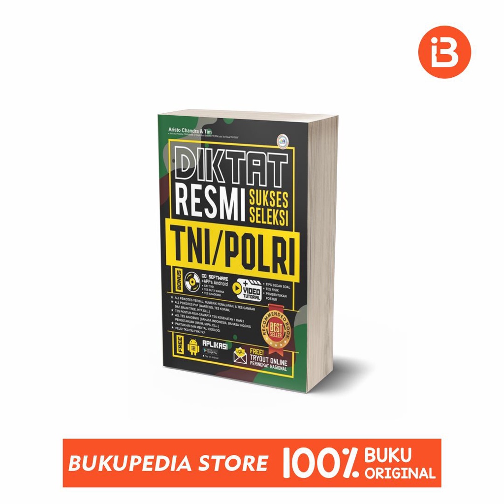 

BEST SELLER !! DIKTAT RESMI SUKSES SELEKSI TNI POLRI - PENERBIT EMC (BONUS PENSIL 2B, BOOKMARK)