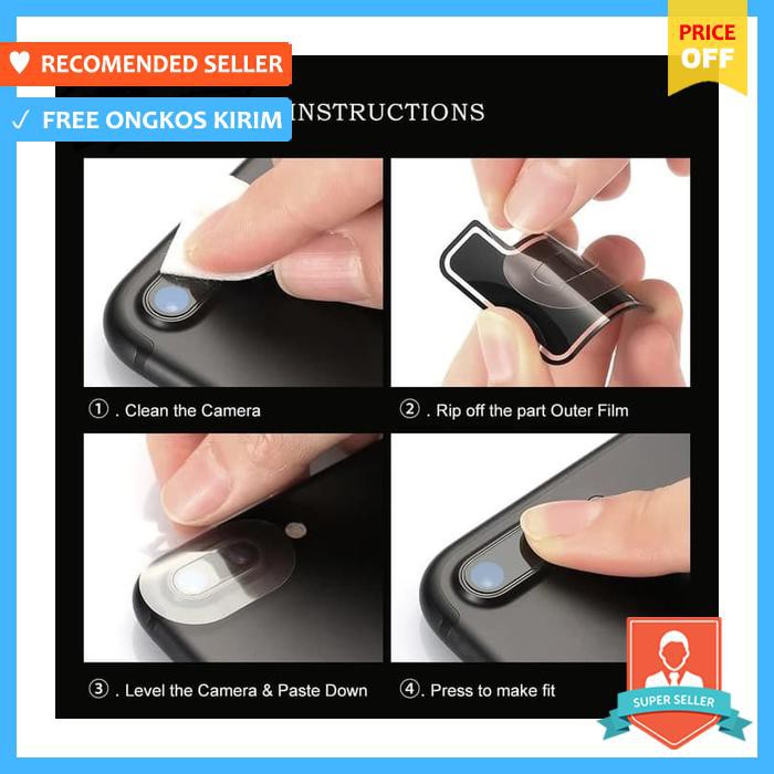 TEMPERED GLASS KAMERA IPHONE X PELINDUNG KAMERA LENS FILM IPHONE X - SCREEN PROTECOR HANDPHONE