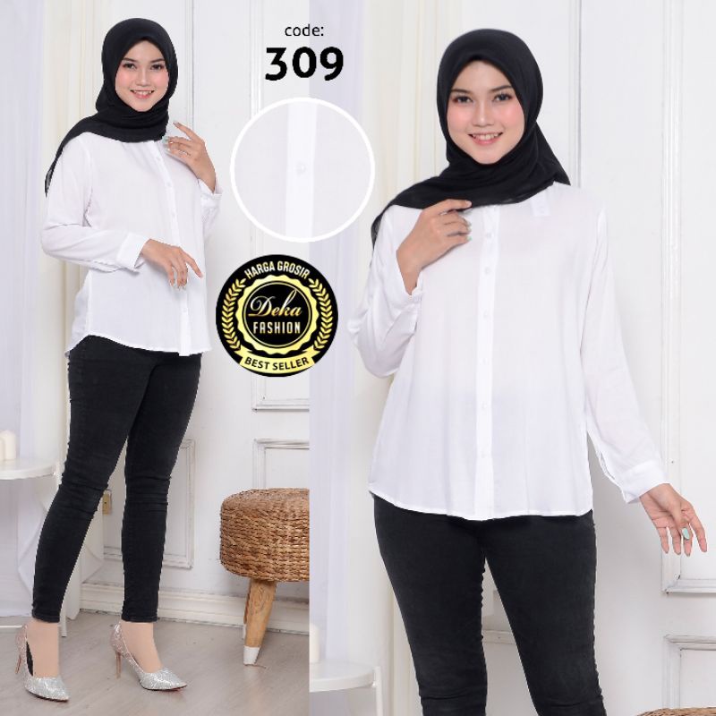 KEMEJA POLOS.KEMEJA BASIC RAYON --309-1